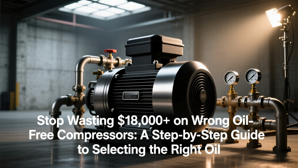 Stop Wasting $18,000+ on Wrong Oil-Free Compressors: A Step-by-Step Guide to Selecting the Right Oil-Free Compressor for Your Application — Based on Real Process Data, ISO 8573-1 Class Requirements, and Total Cost of Ownership (Not Just List Price)
