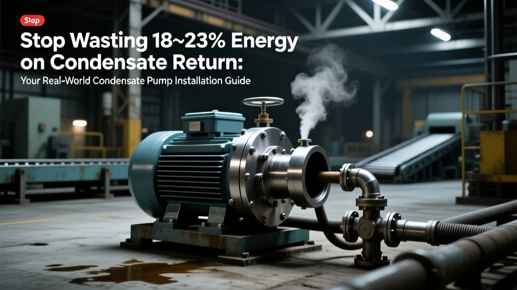 Stop Wasting 18–23% Energy on Condensate Return: Your Real-World Condensate Pump Installation Guide That Prioritizes Efficiency, NPSH Margin, and Carbon-Neutral Operation (Not Just 'Hooking It Up')