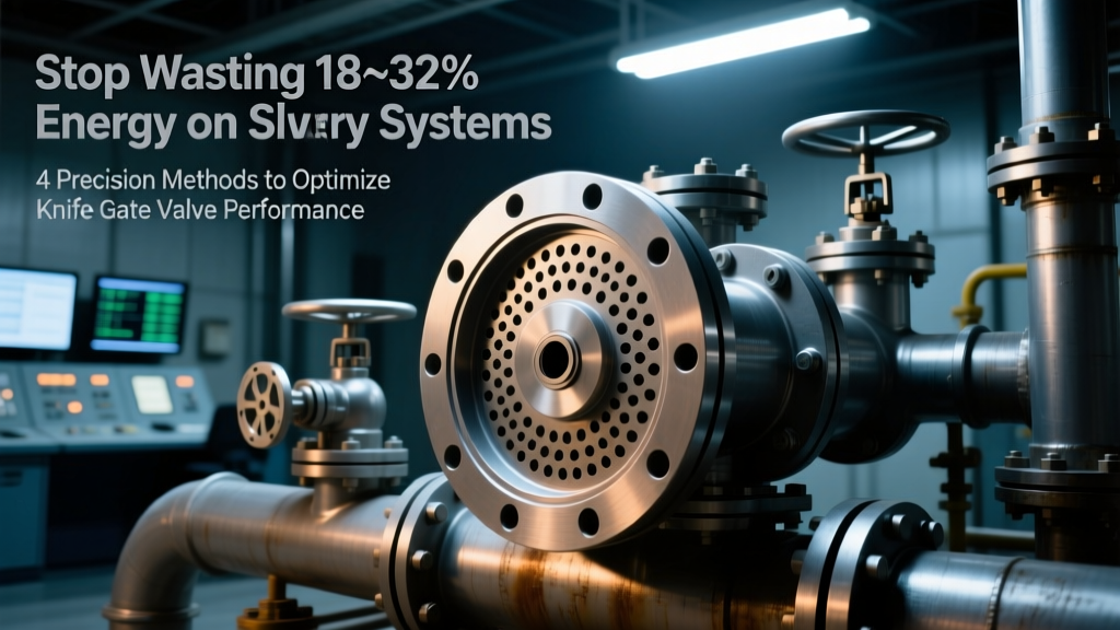Stop Wasting 18–32% Energy on Slurry Systems: 4 Precision Methods to Optimize Knife Gate Valve Performance (Cv Tuning, Operating Point Shifts, System Curve Rewriting & Why Impeller Trimming Is Usually the Wrong Fix)