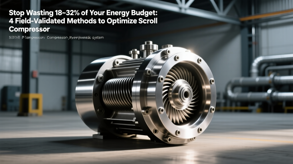 Stop Wasting 18–32% of Your Energy Budget: 4 Field-Validated Methods to Optimize Scroll Compressor Performance (Including Operating Point Adjustment, Impeller Trimming & System Curve Modification That Most Engineers Overlook)
