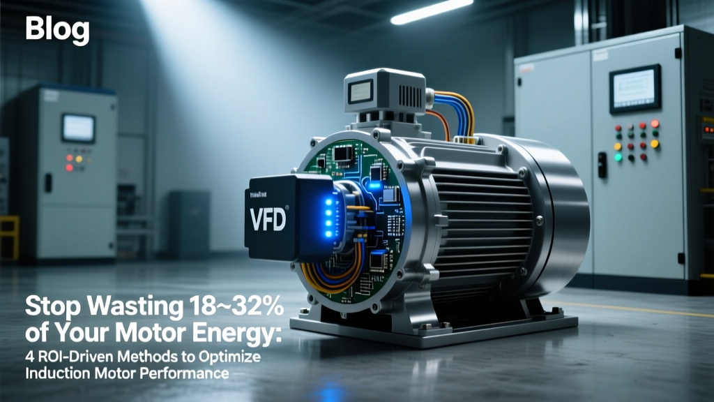 Stop Wasting 18–32% of Your Motor Energy: 4 ROI-Driven Methods to Optimize Induction Motor Performance (Operating Point, Impeller Trim, System Curve & VFD Tuning)