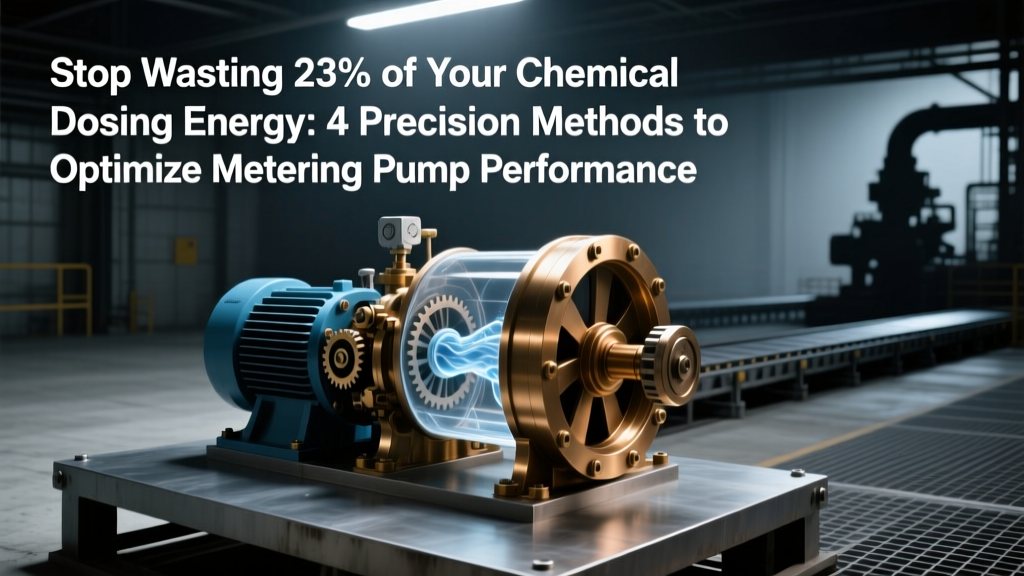 Stop Wasting 23% of Your Chemical Dosing Energy: 4 Precision Methods to Optimize Metering Pump Performance (Including Operating Point Adjustment, Impeller Trimming & System Curve Modification) That Cut kWh/1000L by Up to 41% — Backed by API RP 14E & Field Data from 12 Offshore Platforms