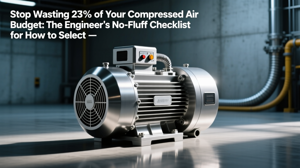 Stop Wasting 23% of Your Compressed Air Budget: The Engineer’s No-Fluff Checklist for How to Select the Right Two-Stage Air Compressor (7 Critical Specs You’re Overlooking)