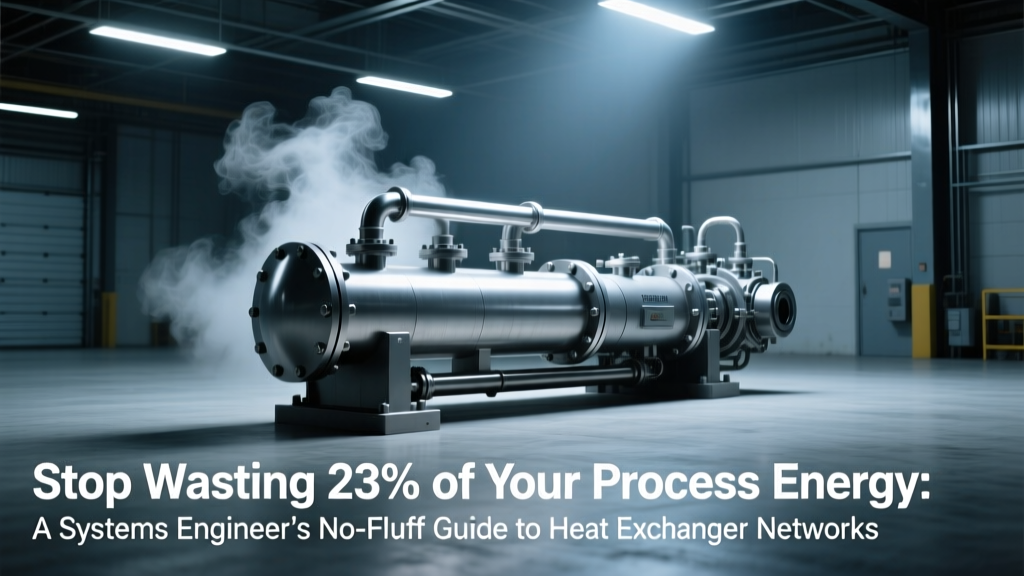 Stop Wasting 23% of Your Process Energy: A Systems Engineer’s No-Fluff Guide to Heat Exchanger Network Design Using Pinch Analysis—Including Utility Targeting, Synthesis Pitfalls, and Real-World Cost Optimization That Actually Works