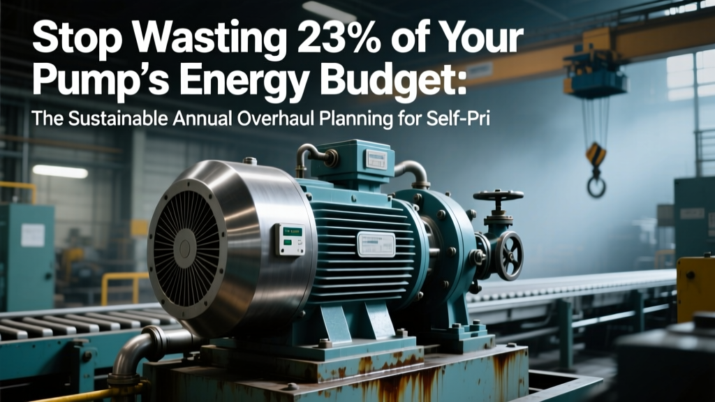 Stop Wasting 23% of Your Pump’s Energy Budget: The Sustainable Annual Overhaul Planning for Self-Priming Pump That Cuts Downtime, Lowers Carbon Footprint, and Extends Service Life by 40% — A Step-by-Step Engineer-Validated Framework