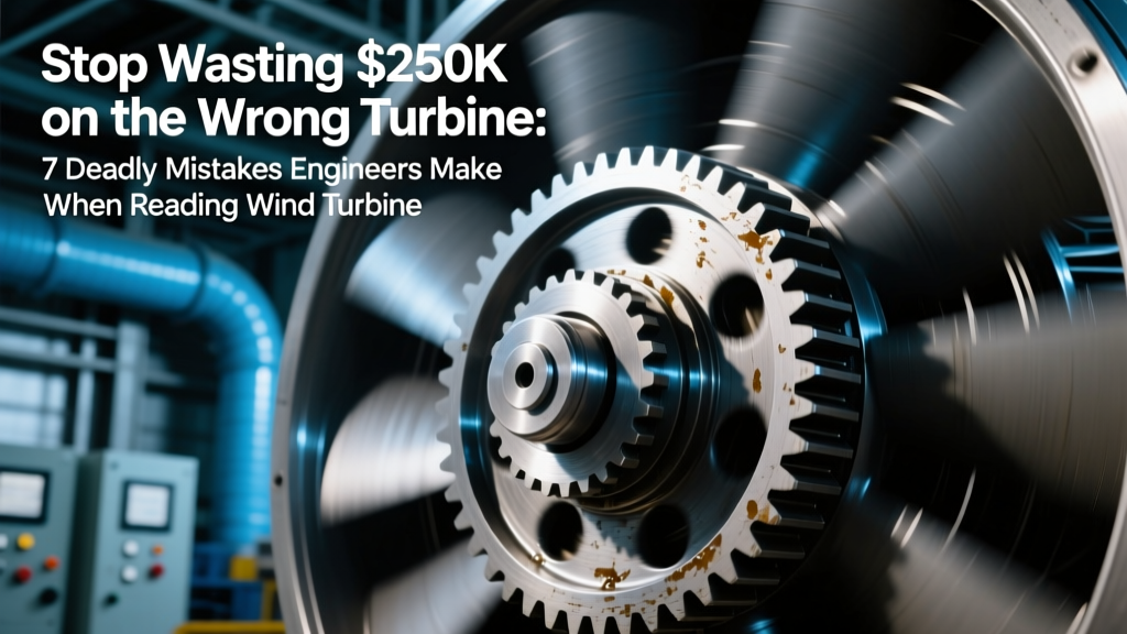 Stop Wasting $250K on the Wrong Turbine: 7 Deadly Mistakes Engineers Make When Reading Wind Turbine Specifications & Datasheets (And How to Spot Them in 90 Seconds)