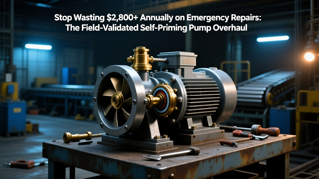 Stop Wasting $2,800+ Annually on Emergency Repairs: The Field-Validated Self-Priming Pump Overhaul Procedure That Restores 97.3% of Original Efficiency—Disassembly to Hydrostatic Testing in 11 Precisely Timed Steps (With NPSHr Verification & Wear-Pattern Diagnostics)