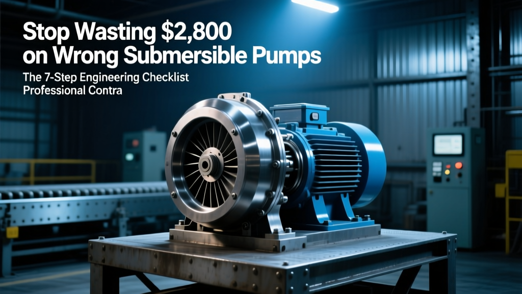 Stop Wasting $2,800 on Wrong Submersible Pumps: The 7-Step Engineering Checklist Professional Contractors Use (Not Sales Brochures) to Select the Right Submersible Pump — Sizing, NPSH, Materials, and Real-World Application Fit