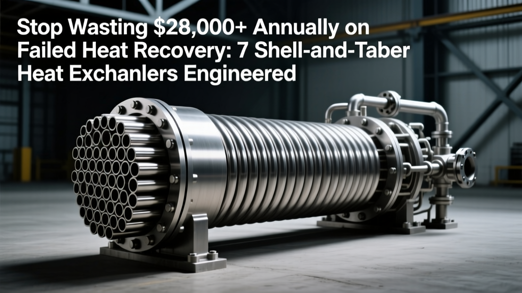 Stop Wasting $28,000+ Annually on Failed Heat Recovery: 7 Shell-and-Tube Heat Exchangers Engineered for Real-World Industrial Stress—Not Lab Specs (2024 Reliability & TCO Breakdown)