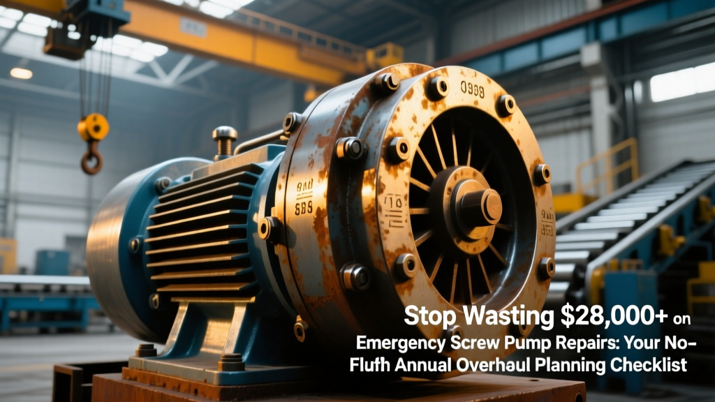 Stop Wasting $28,000+ on Emergency Screw Pump Repairs: Your No-Fluff Annual Overhaul Planning Checklist (Scope, Parts, Labor, Schedule & QA — All in One Place)