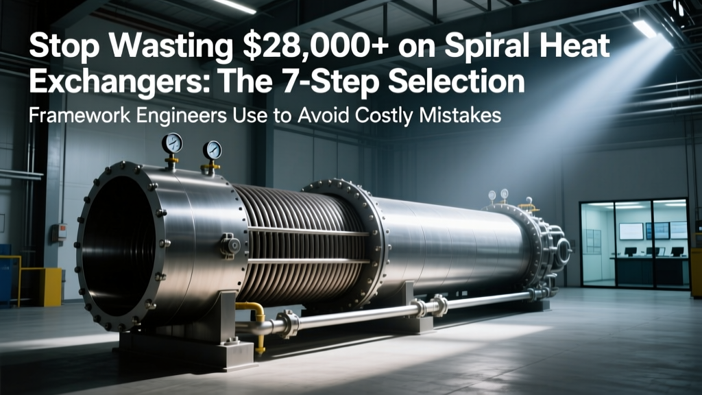Stop Wasting $28,000+ on Spiral Heat Exchangers: The 7-Step Selection Framework Engineers Use to Avoid Oversizing, Material Failure, and Fouling Catastrophes (2024 TEMA-Compliant Guide)