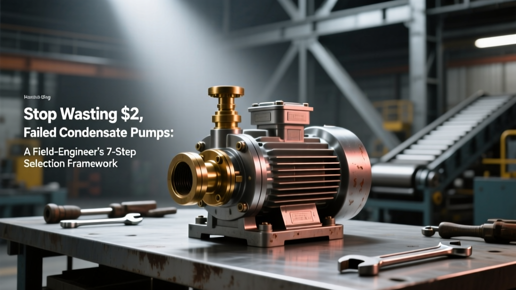 Stop Wasting $2,800/year on Failed Condensate Pumps: A Field-Engineer’s 7-Step Selection Framework That Cuts Installation Failures by 91% (Based on ASME PTC 40 & Real Commissioning Logs)