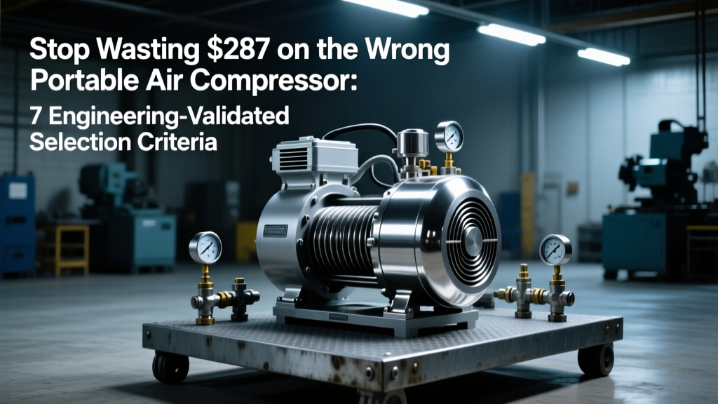 Stop Wasting $287 on the Wrong Portable Air Compressor: 7 Engineering-Validated Selection Criteria (Not Just PSI & CFM) That Prevent Tool Failure, Overheating, and Costly Downtime — A Field-Tested Guide for Mechanics, Contractors & Fleet Technicians