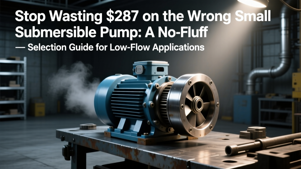 Stop Wasting $287 on the Wrong Small Submersible Pump: A No-Fluff Selection Guide for Low-Flow Applications (With Real Capacity Charts, Exact Dimension Tables & 5 Brand-Specific Sizing Rules You’re Missing)