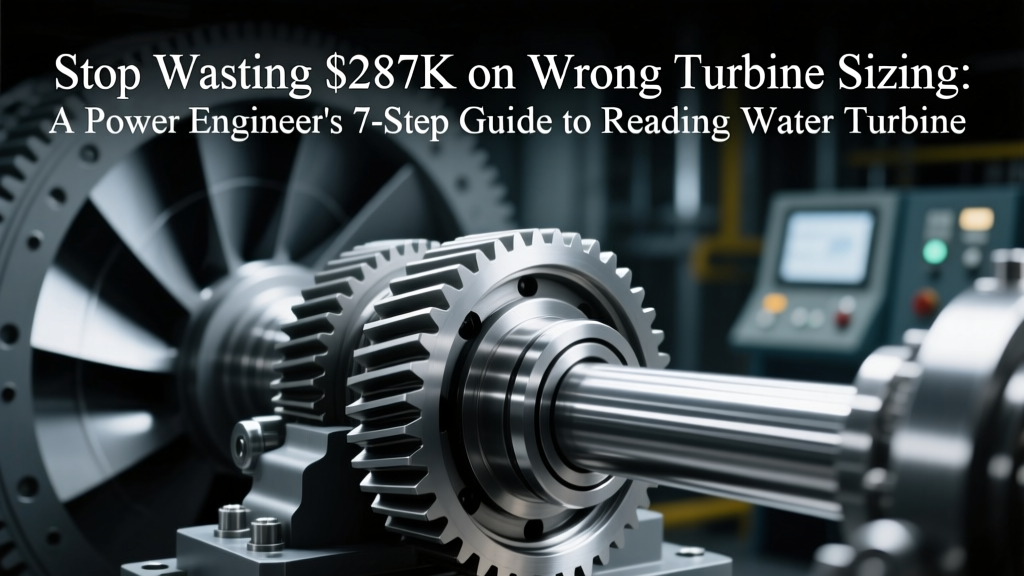 Stop Wasting $287K on Wrong Turbine Sizing: A Power Engineer’s 7-Step Guide to Reading Water Turbine Datasheets, Interpreting Performance Curves, and Avoiding Costly Efficiency Gaps in Hydro Projects