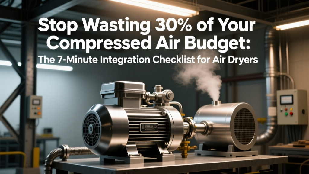 Stop Wasting 30% of Your Compressed Air Budget: The 7-Minute Integration Checklist for Air Dryers That Eliminates Pressure Drop, Prevents Condensate Carryover, and Syncs Controls Without Rewiring Your Entire System