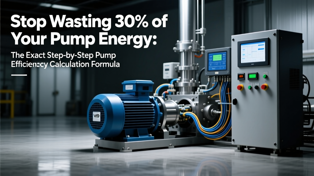 Stop Wasting 30% of Your Pump Energy: The Exact Step-by-Step Pump Efficiency Calculation Formula (Hydraulic, Volumetric, Mechanical & Overall) — With Real Plant Data, ISO 5198 Benchmarks, and Sustainability Impact Metrics