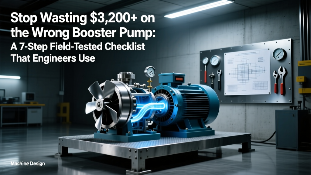 Stop Wasting $3,200+ on the Wrong Booster Pump: A 7-Step Field-Tested Checklist That Engineers Use to Match Pumps to Real-World Applications (Not Brochure Specs)