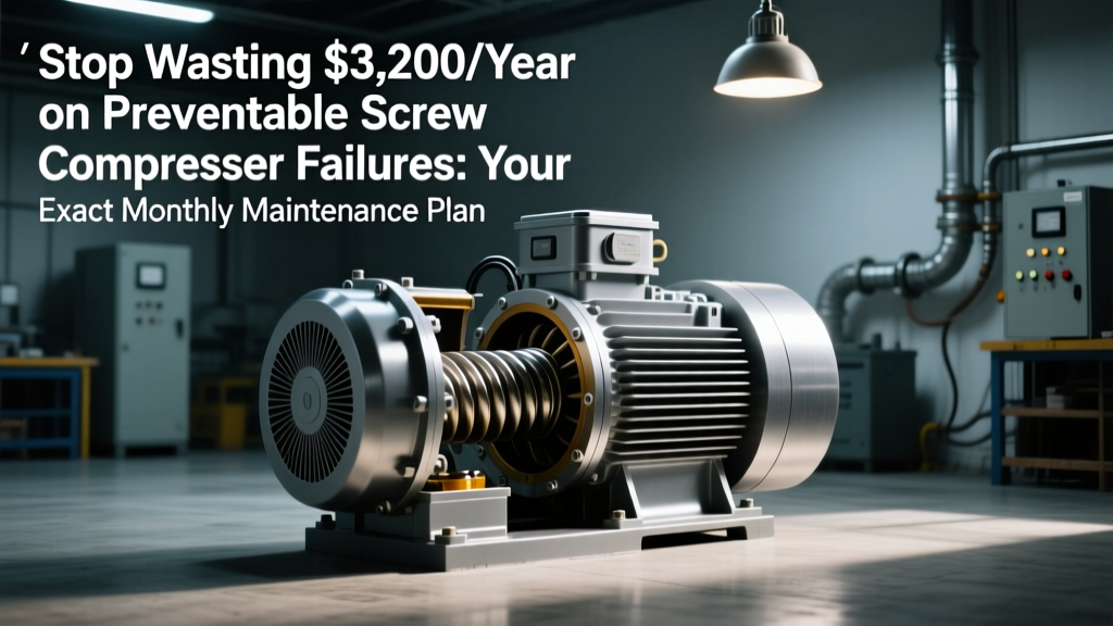 Stop Wasting $3,200/Year on Preventable Screw Compressor Failures: Your Exact Monthly Maintenance Tasks for Screw Compressor (Lubrication, Alignment, Filters & Monitoring) — Calculated Step-by-Step