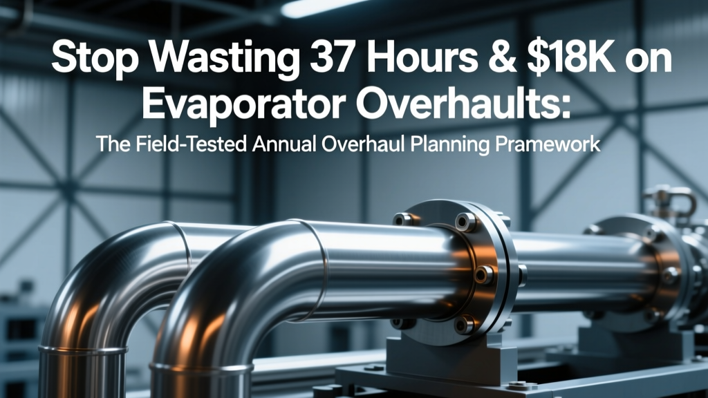 Stop Wasting 37 Hours & $18K on Evaporator Overhauls: The Field-Tested Annual Overhaul Planning Framework That Cuts Downtime by 42% (Scope → Parts → Labor → Schedule → QA)