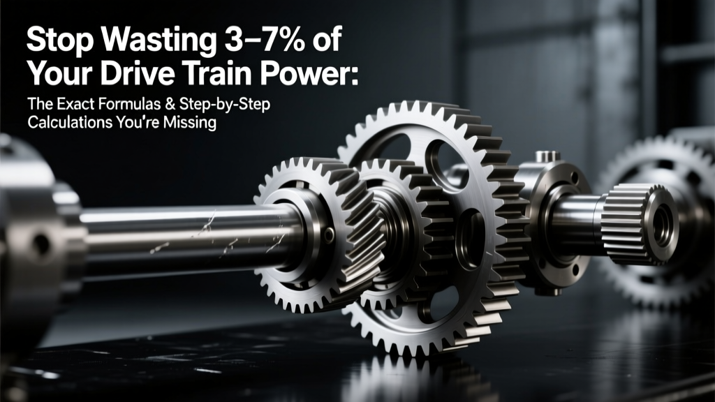 Stop Wasting 3–7% of Your Drive Train Power: The Exact Formulas & Step-by-Step Calculations You’re Missing for Rigid Coupling Efficiency (Isentropic, Volumetric, Overall)
