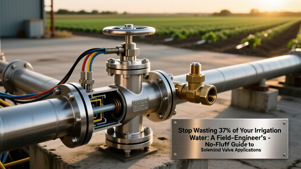 Stop Wasting 37% of Your Irrigation Water: A Field-Engineer’s No-Fluff Guide to Solenoid Valve Applications in Agriculture & Irrigation — Installation Pitfalls, Cv-Driven Sizing, NSF-61 Compliance, and Why Your Drip Zone Fails at 2.8 bar (Not 4.0)
