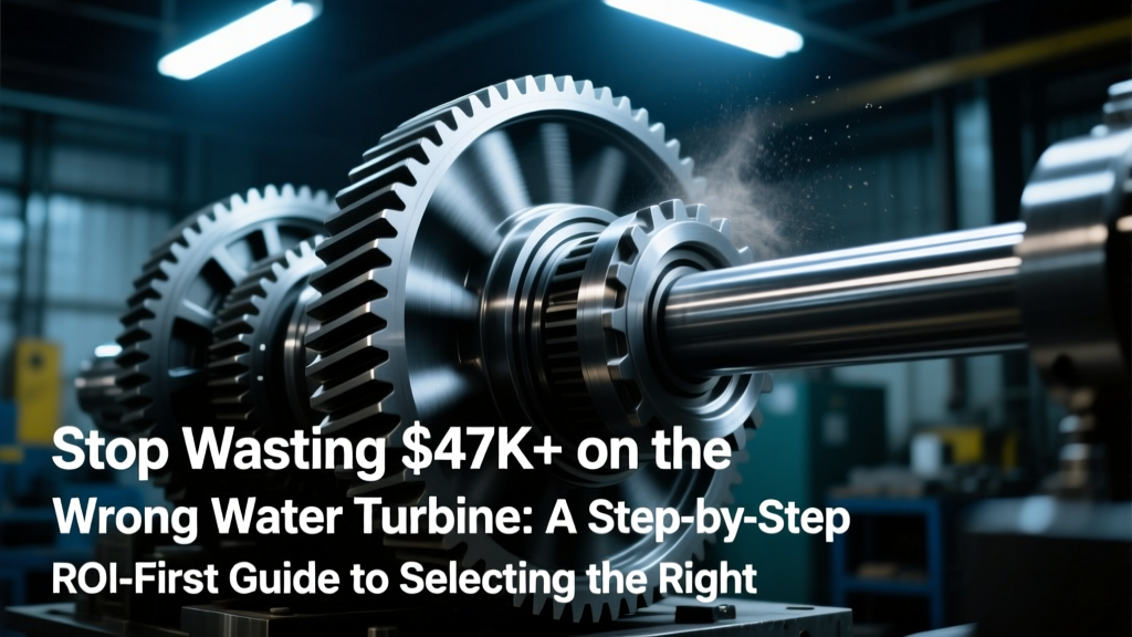Stop Wasting $47K+ on the Wrong Water Turbine: A Step-by-Step ROI-First Guide to Selecting the Right Water Turbine for Your Application — Based on Real Flow Data, Site Constraints, and 5-Year Payback Analysis