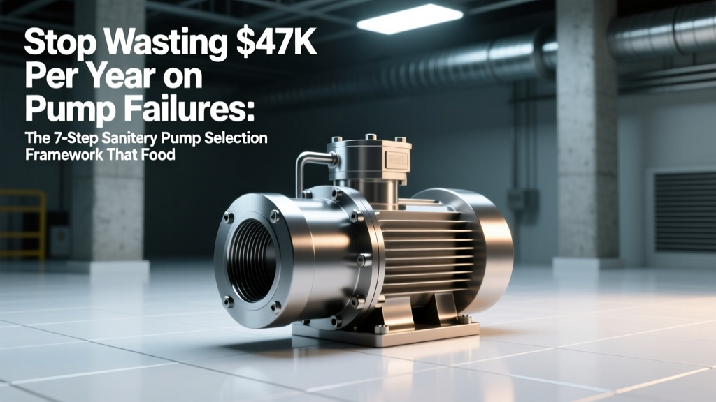 Stop Wasting $47K Per Year on Pump Failures: The 7-Step Sanitary Pump Selection Framework That Food & Pharma Engineers Actually Use (Not the Outdated 3-A Checklist)