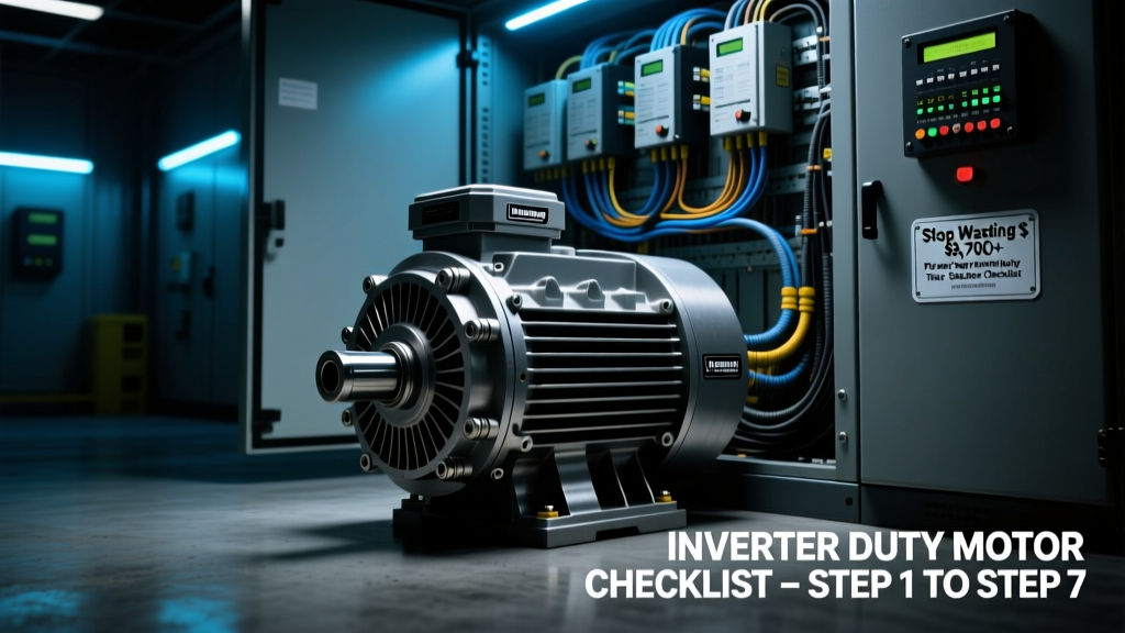 Stop Wasting $8,700+ on Premature Motor Failures: The 7-Step Inverter Duty Motor Selection Checklist Every Engineer Misses (NEMA MG-1 & IEC 60034 Verified)