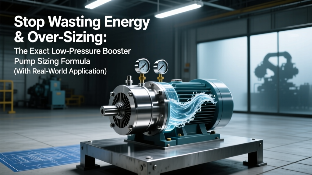 Stop Wasting Energy & Over-Sizing: The Exact Low-Pressure Booster Pump Sizing Formula (With Real-World Flow/Pressure Charts, ISO 5199 Efficiency Benchmarks, and 3 Critical Service Condition Traps Most Engineers Miss)