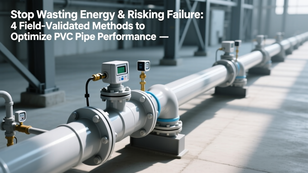 Stop Wasting Energy & Risking Failure: 4 Field-Validated Methods to Optimize PVC Pipe Performance (Not Just Pump Curves—System-Wide Flow Physics, ASME B31.3 Compliance, and Real-World Trim Limits)