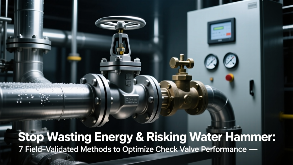 Stop Wasting Energy & Risking Water Hammer: 7 Field-Validated Methods to Optimize Check Valve Performance (Including Operating Point Adjustment, Impeller Trimming, and System Curve Modification) That Most Engineers Overlook