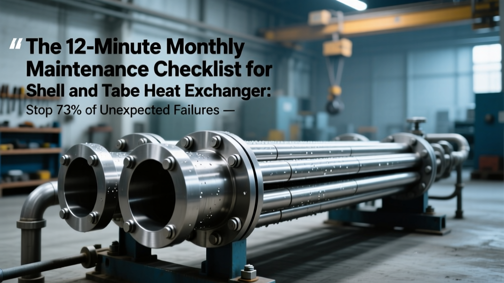 The 12-Minute Monthly Maintenance Checklist for Shell and Tube Heat Exchangers: Stop 73% of Unexpected Failures Before They Cost You $42,000+ in Downtime (Lubrication, Alignment, Filters & Real-Time Performance Monitoring Included)
