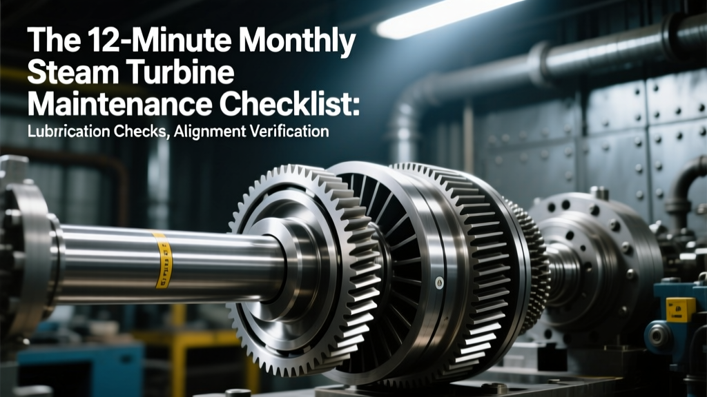 The 12-Minute Monthly Steam Turbine Maintenance Checklist: Lubrication Checks, Alignment Verification, Filter Changes & Performance Monitoring That Prevent $287K/yr Downtime (Backed by ASME PTC-6 Data)