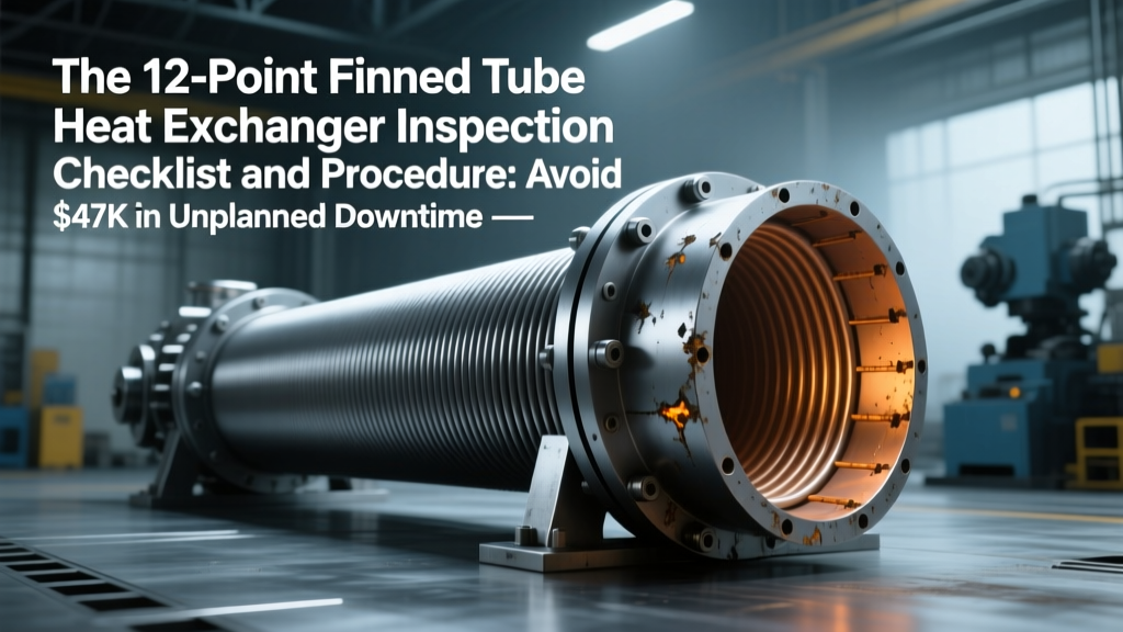 The 12-Point Finned Tube Heat Exchanger Inspection Checklist and Procedure: Avoid $47K in Unplanned Downtime with This Field-Validated, TEMA-Compliant Step-by-Step Process (Includes Visual Defect ID Guide & Digital Documentation Template)