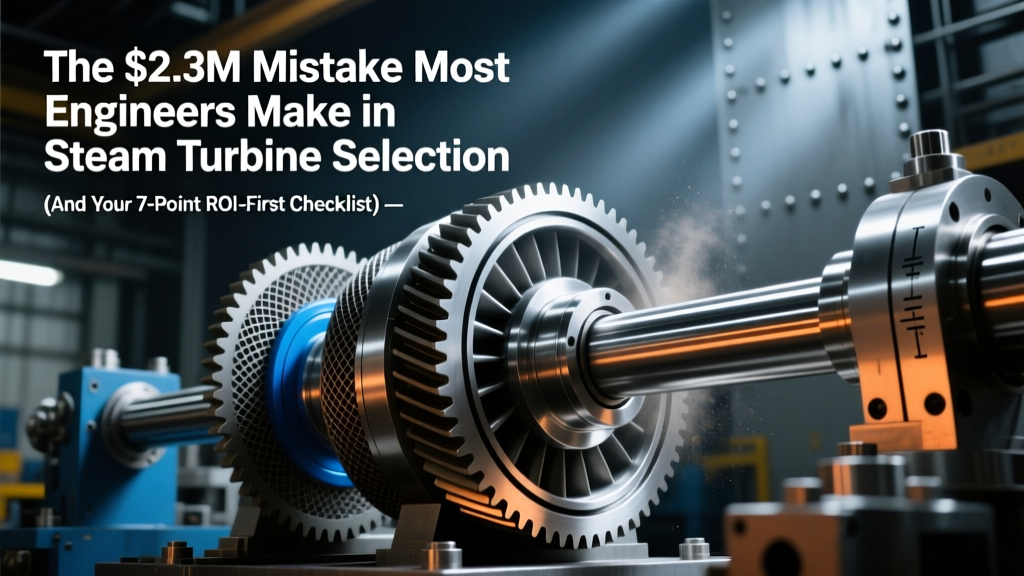 The $2.3M Mistake Most Engineers Make in Steam Turbine Selection (And Your 7-Point ROI-First Checklist to Avoid It)