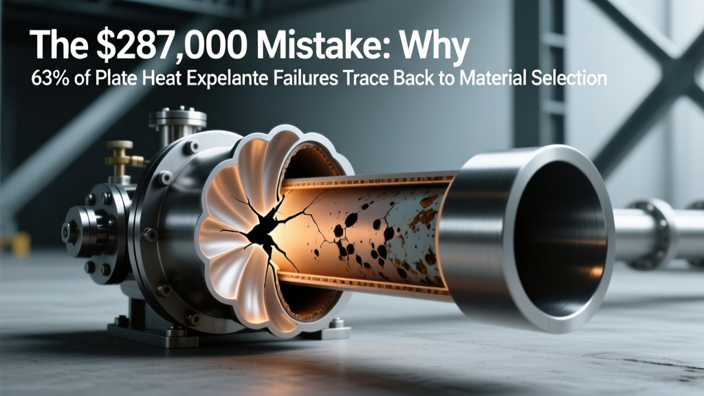 The $287,000 Mistake: Why 63% of Plate Heat Exchanger Failures Trace Back to Material Selection—A Step-by-Step Plate Heat Exchanger Material Selection Guide That Cuts Lifetime Costs by 41% (Fluid Compatibility, Temp, Pressure & Environment Included)