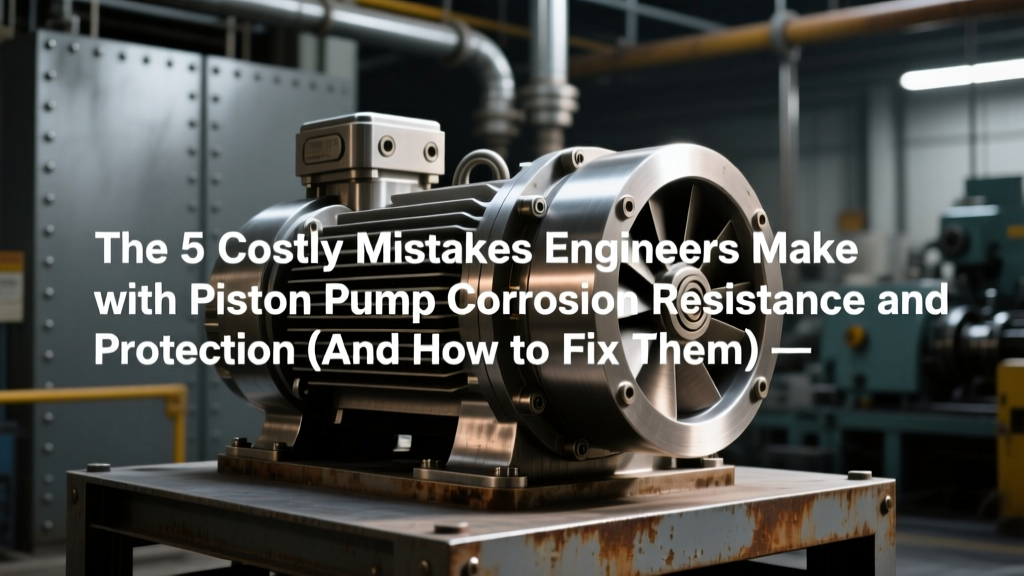The 5 Costly Mistakes Engineers Make with Piston Pump Corrosion Resistance and Protection (And How to Fix Them Before Your Next High-Pressure Seawater or Acid Service Installation)