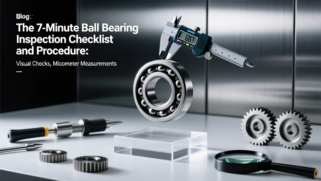 The 7-Minute Ball Bearing Inspection Checklist and Procedure: Visual Checks, Micrometer Measurements & ISO-Compliant Documentation (No Guesswork, No Downtime)