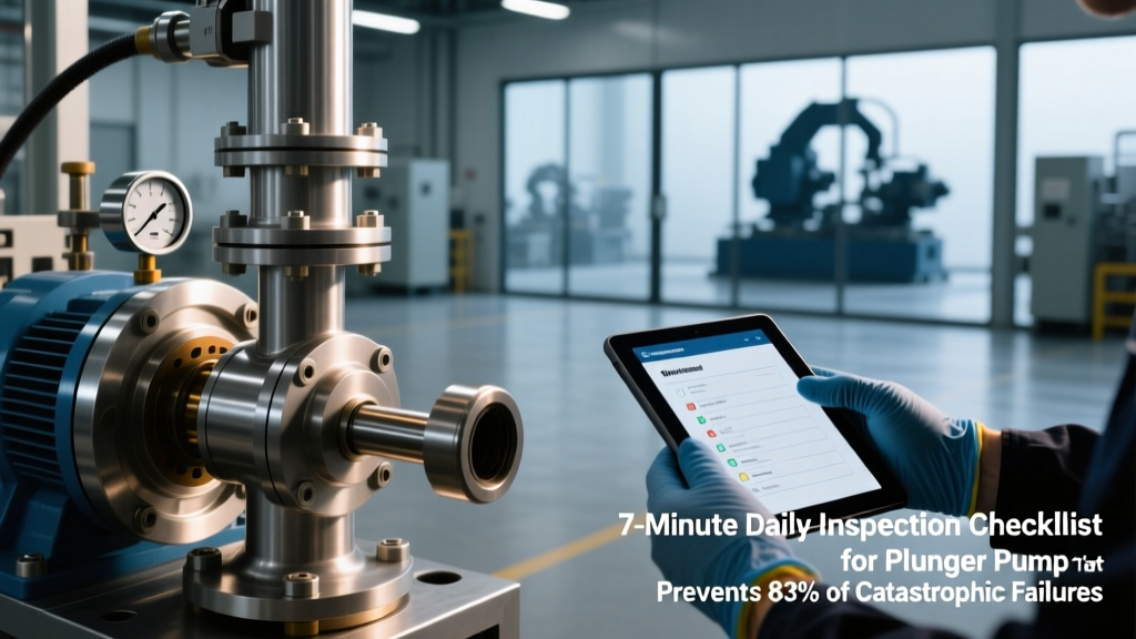 The 7-Minute Daily Inspection Checklist for Plunger Pump That Prevents 83% of Catastrophic Failures (Visual Checks, Pressure/Temp Baselines, Leak Mapping, and Audit-Ready Record-Keeping You’re Probably Skipping)