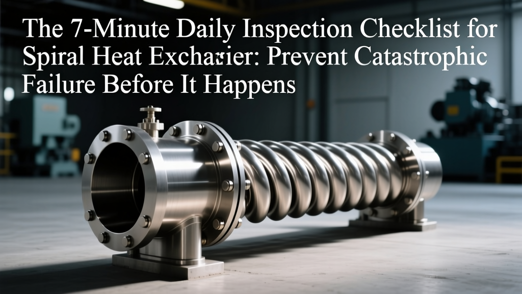 The 7-Minute Daily Inspection Checklist for Spiral Heat Exchanger: Prevent Catastrophic Failure Before It Starts (Visual Checks, Parameter Monitoring, Leak Detection & Audit-Ready Records Included)