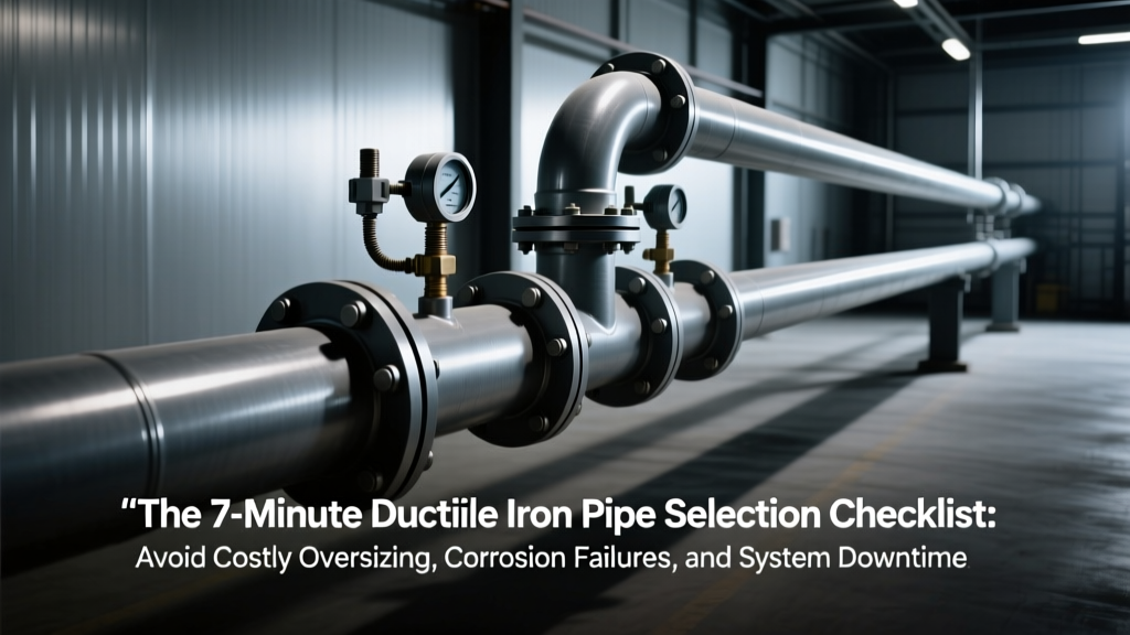 The 7-Minute Ductile Iron Pipe Selection Checklist: Avoid Costly Oversizing, Corrosion Failures, and Code Violations (ASME B31.3 Compliant)