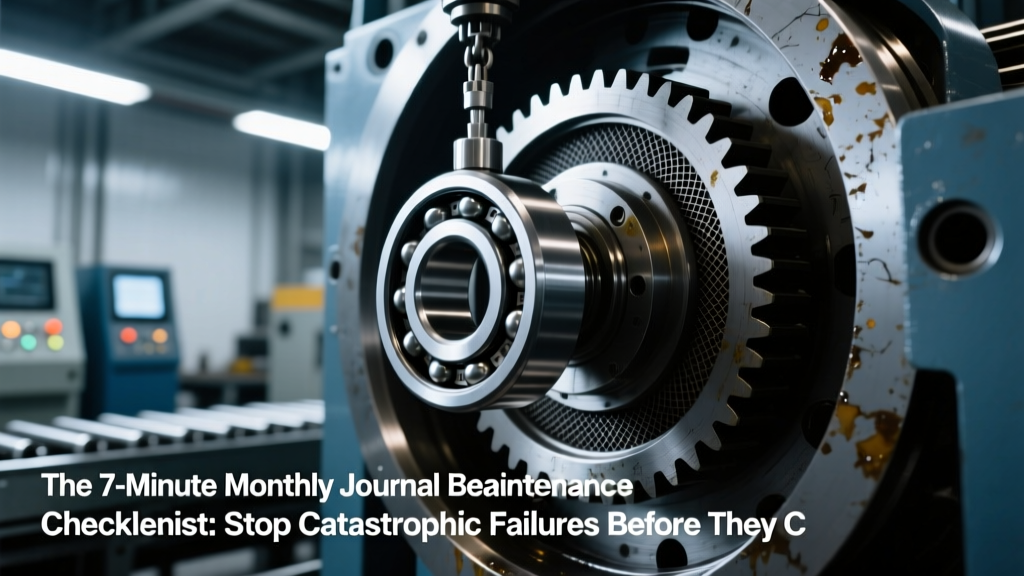 The 7-Minute Monthly Journal Bearing Maintenance Checklist: Stop Catastrophic Failures Before They Cost $42K in Downtime (Lubrication, Alignment, Filters & Monitoring — Done Right)