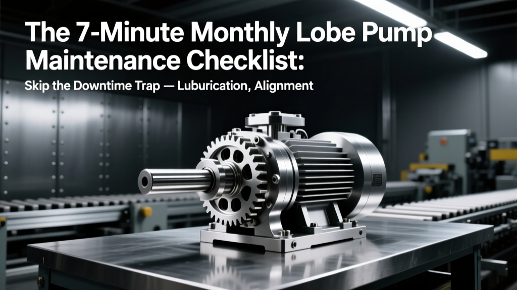 The 7-Minute Monthly Lobe Pump Maintenance Checklist: Skip the Downtime Trap — Lubrication, Alignment, Filter & Performance Checks Done Right (No Engineering Degree Required)