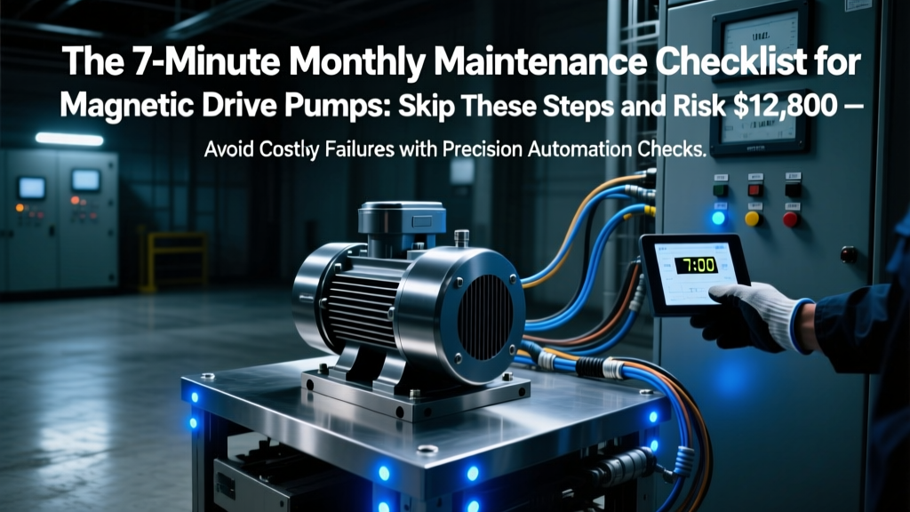 The 7-Minute Monthly Maintenance Checklist for Magnetic Drive Pumps: Skip These Steps and Risk $12,800 in Unexpected Downtime (Based on 2024 Reliability Benchmark Data)