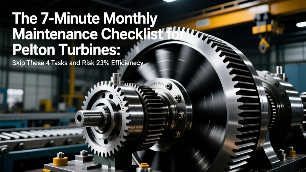 The 7-Minute Monthly Maintenance Checklist for Pelton Turbines: Skip These 4 Tasks and Risk 23% Efficiency Loss (ISO 5171-2022 Verified)