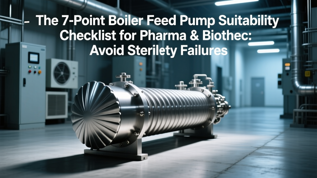 The 7-Point Boiler Feed Pump Suitability Checklist for Pharma & Biotech: Avoid Sterility Failures, USP <1231> Noncompliance, and Catastrophic Cavitation in High-Purity Steam Systems