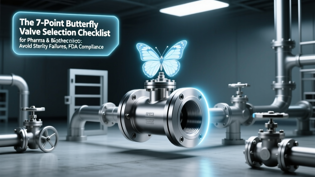 The 7-Point Butterfly Valve Selection Checklist for Pharma & Biotech: Avoid Sterility Failures, FDA 483s, and Batch Rejections by Getting Material, Cv, and Cleanability Right the First Time