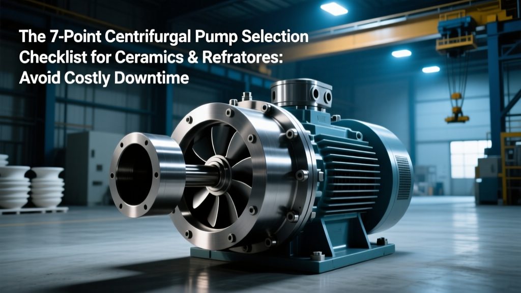 The 7-Point Centrifugal Pump Selection Checklist for Ceramics & Refractories: Avoid Costly Downtime, Slurry Erosion, and Compliance Gaps in Your Kiln Feed, Glaze Recirculation, and Slip Processing Lines