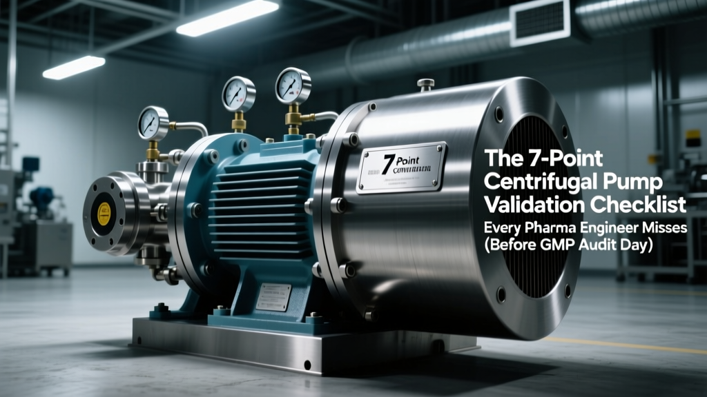 The 7-Point Centrifugal Pump Validation Checklist Every Pharma Engineer Misses (Before GMP Audit Day): Avoid Costly Recalls, Sterility Breaches, and FDA 483s in Bioreactor Transfer, CIP/SIP Loops, and WFI Distribution Systems